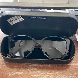 Dolce & Gabbana DG4215 2940-T3 Black Sunglasses with hard black logo case